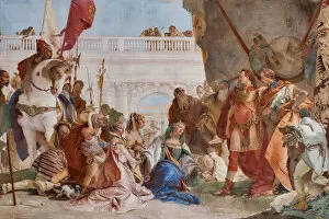 Barocco Gallery: Continence of Alexander the Great (detail), 1743 (fresco)