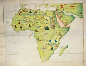 The Continent of Africa, from an Atlas of the World in 33 Maps, Venice, 1st September 1553