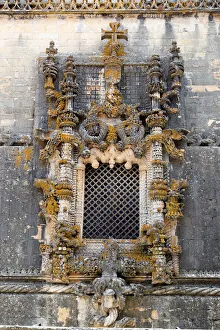 The Convent of Christ. Manueline Chapterhouse window, by Diogo de Arruda The Convent of Christ. Manueline Chapterhouse window, by Diogo de Arruda