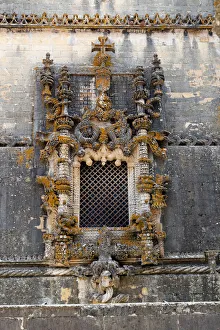 The Convent of Christ. Manueline Chapterhouse window, by Diogo de Arruda The Convent of Christ. Manueline Chapterhouse window, by Diogo de Arruda