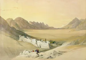 The Convent of St. Catherine, Mount Sinai, looking towards the Plain of the Encampment The Convent of St. Catherine, Mount Sinai, looking towards the Plain of the Encampment