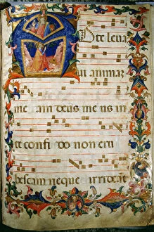 Images Dated 1st November 2006: Corale / Graduale no.5 Historiated initial A depicting King David