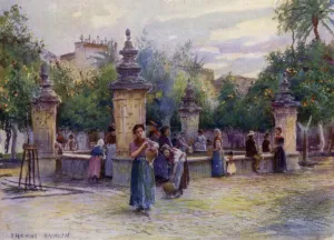Cordova, Patio de los Naranjos (colour litho) Cordova, Patio de los Naranjos (colour litho)