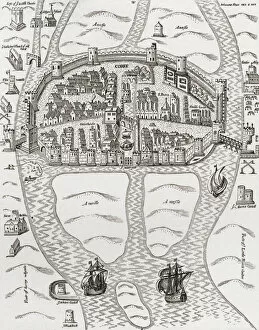 Cork, County Cork, Ireland in 1633, from A Short History of the English People by J