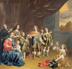 Cornelia and her Jewels (oil on canvas) Cornelia and her Jewels (oil on canvas)
