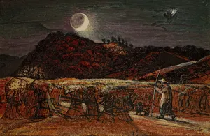 Cornfield by Moonlight, with the Evening Star, c.1830 (w/c & bodycolour with pen & ink) Cornfield by Moonlight, with the Evening Star, c.1830 (w/c & bodycolour with pen & ink)
