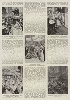 The Coronation Ceremony, a Historical Account (litho)
