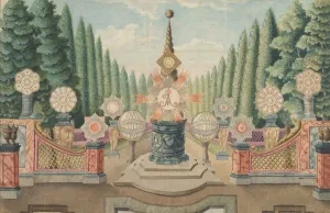 Pyrotechnics Gallery: Coronation of the Czar Alexander I, Moscow, September 1801, 1801 (w / c)