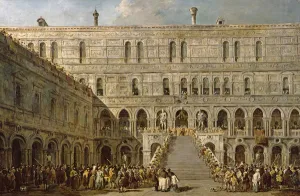The Coronation of the Doge of Venice on the Scala dei Giganti of the Palazzo Ducale The Coronation of the Doge of Venice on the Scala dei Giganti of the Palazzo Ducale