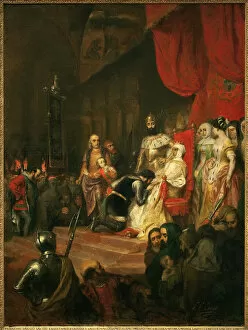 Hieronymus Bosch Gallery: The coronation of Ines de Castro (1320-1355), in 1361. Also called the dead queen