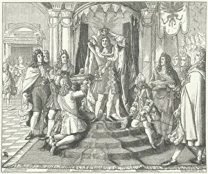 Coronation of King Frederick I of Prussia,1701 (engraving) Coronation of King Frederick I of Prussia,1701 (engraving)