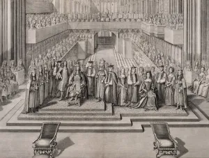 The Coronation of King James II (1633-1701) and his second wife Mary of Modena (1658-1718 The Coronation of King James II (1633-1701) and his second wife Mary of Modena (1658-1718