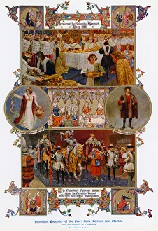 Amedee (after) Forestier Gallery: Coronation Pageantry of the Past (colour litho)