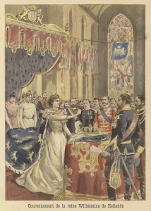 Coronation of Queen Wilhelmina of the Netherlands (colour litho) Coronation of Queen Wilhelmina of the Netherlands (colour litho)