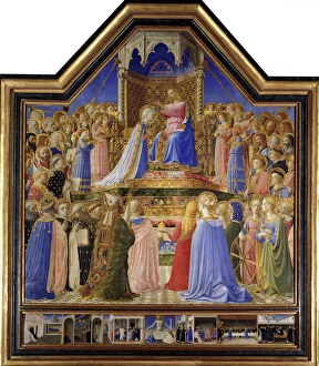 Coronation of the Virgin, c.1430-32 (tempera on panel) - '"