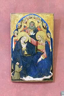 Arte Gallery: Coronation of the Virgin with donor of the franciscan order