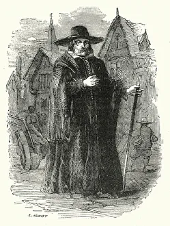 Medical Science Gallery: Corpse bearers during the Plague (engraving)