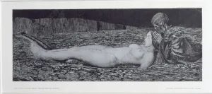One Corpse, from the cycle Death and the Maiden (engraving) One Corpse, from the cycle Death and the Maiden (engraving)