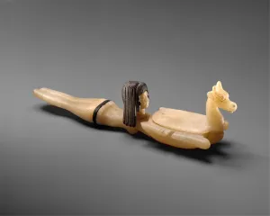 Cosmetic Spoon in the Shape of Swimming Woman Holding a Dish, c Cosmetic Spoon in the Shape of Swimming Woman Holding a Dish, c