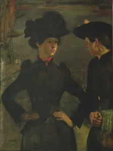 Rothenstein William 1872 1945 Gallery: The Coster Girls, 1894 (oil on canvas)
