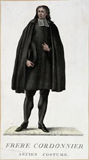 Costume of brother shoemaker, old costume, 18th century Costume of brother shoemaker, old costume, 18th century