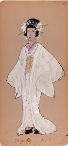 Costume of the character of Cii cio san for the opera 'Madame Butterfly" Costume of the character of Cii cio san for the opera 'Madame Butterfly"