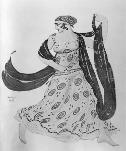 Costume design for Cleopatra, 1910 (w/c on paper) Costume design for Cleopatra, 1910 (w/c on paper)