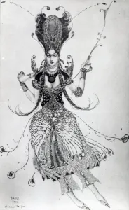 Costume design for The Firebird, 1910 (w/c on paper) Costume design for The Firebird, 1910 (w/c on paper)