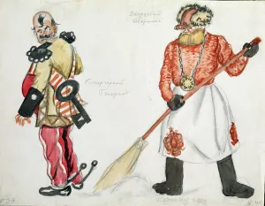 Costume design for The Flea, by Yevgeny Zamyatin, 1924 (gouache on paper) Costume design for The Flea, by Yevgeny Zamyatin, 1924 (gouache on paper)