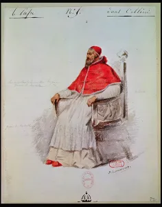Costume design for the Pope Clement VII in Benvenuto Cellini by Hector Berlioz Costume design for the Pope Clement VII in Benvenuto Cellini by Hector Berlioz