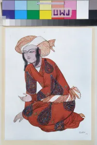 Costume pour le ballet Sheherazade de Nicolas (Nikolai) Rimski Korsakov (Rimski-Korsakov) (1844-1908) Costume pour le ballet Sheherazade de Nicolas (Nikolai) Rimski Korsakov (Rimski-Korsakov) (1844-1908)