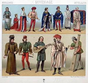 Costumes and musicians in the Middle Ages from the 13th to the 15th century Costumes and musicians in the Middle Ages from the 13th to the 15th century