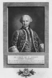Count of St. Germain, famous alchemist, 1783 (engraving) Count of St. Germain, famous alchemist, 1783 (engraving)