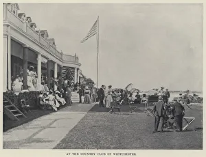 At the Country Club of Westchester (b/w photo) At the Country Club of Westchester (b/w photo)