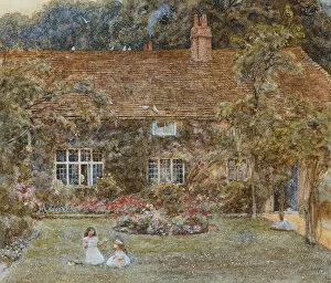Allingham Gallery: A Country House (watercolour with scratching out)