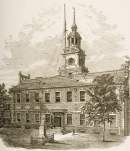 County Court House or, Independence Hall, Philadelphia Pennsylvania, c.1880 (litho) County Court House or, Independence Hall, Philadelphia Pennsylvania, c.1880 (litho)
