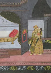A Couple, illustration from the Malavi Ragini (gouache on paper) A Couple, illustration from the Malavi Ragini (gouache on paper)