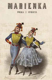Couple of polka dancers for Strauss 'Marienka' Couple of polka dancers for Strauss 'Marienka'