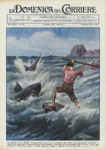 The courage of a table (colour litho) The courage of a table (colour litho)