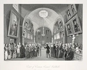 Court of Common Council, Guildhall, from London Interiors with their Costumes Court of Common Council, Guildhall, from London Interiors with their Costumes