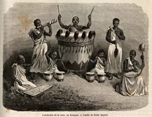 Related Images Collection: The court orchestra, in the Karague (west of Lake Victoria, present-day Zimbabwe)