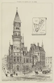 Courthouse, Bell-Tower and Prison, Third Judicial District, New York (engraving) Courthouse, Bell-Tower and Prison, Third Judicial District, New York (engraving)