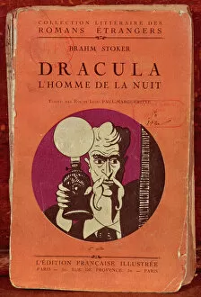 Books, Book Covers & Frontispieces Gallery: Front cover of Dracula by Bram Stoker (1847-1912) 1920 (litho)