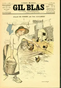 Cover of ' Gil Blas', 1896_4_12 - Illustration by Theophile Cover of ' Gil Blas', 1896_4_12 - Illustration by Theophile
