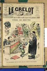 Cover of ' Le Grelot', number 1387, Satirique en Couleurs Cover of ' Le Grelot', number 1387, Satirique en Couleurs