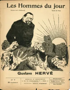 Cover of ' Les Hommes du jour', number 2, Satirique en N & B Cover of ' Les Hommes du jour', number 2, Satirique en N & B