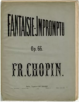 Cover page of the German edition of the Fantaisie-Impromptu, Op