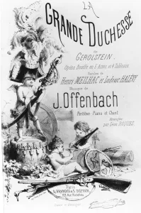 Cover for the piano and singing parts of La Grande Duchesse de Gerolstein' Cover for the piano and singing parts of La Grande Duchesse de Gerolstein'