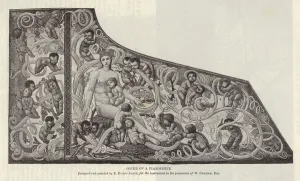 Cover of a pianoforte designed and painted by Edward Burne-Jones (engraving) Cover of a pianoforte designed and painted by Edward Burne-Jones (engraving)
