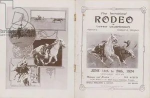 Cover of the programme for the first international Rodeo (litho) Cover of the programme for the first international Rodeo (litho)